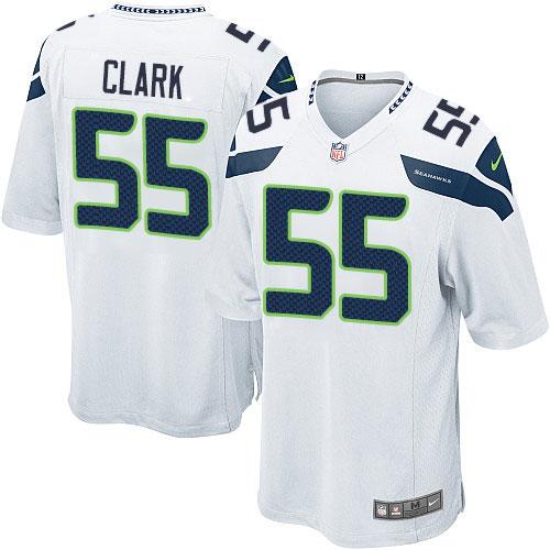 Nike Seahawks #55 Frank Clark White Youth Stitched NFL Elite Jersey